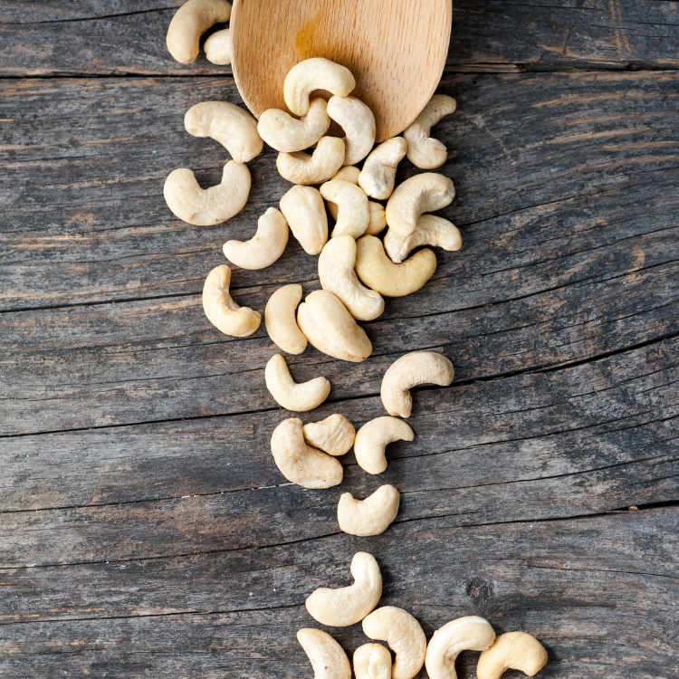 Premium cashew lifestyle image for wellness-led snacking